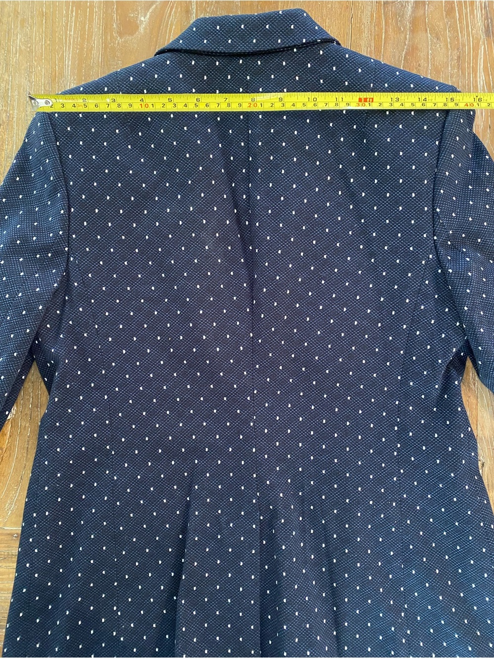 Banana Republic Blazer Navy with White Polka Dots. Women’s size 4. - Picture 15 of 15